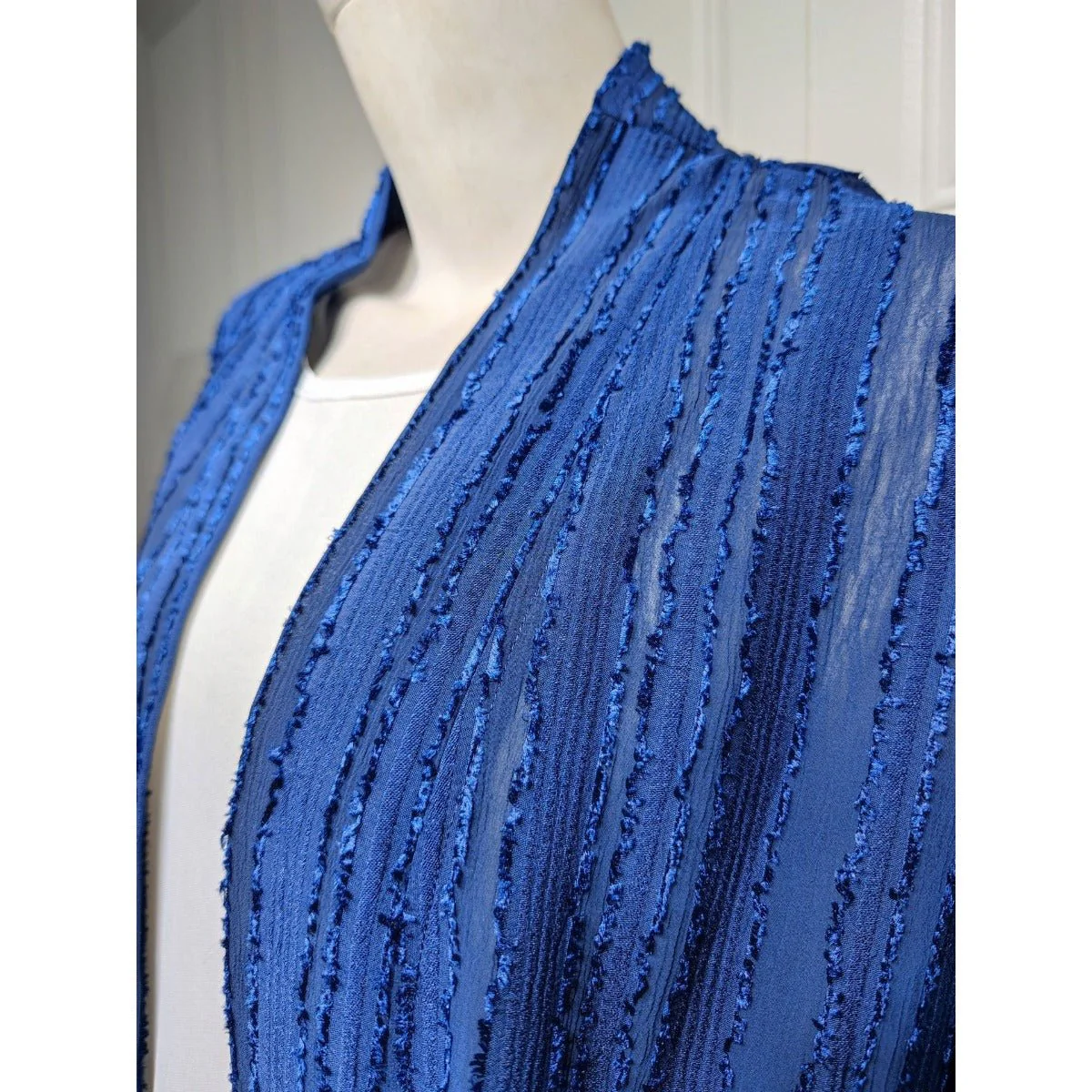 Vintage Knitted Cardigan Abaya | Modest Longline Open Front Jacket for Women (MOA217) - Image 15