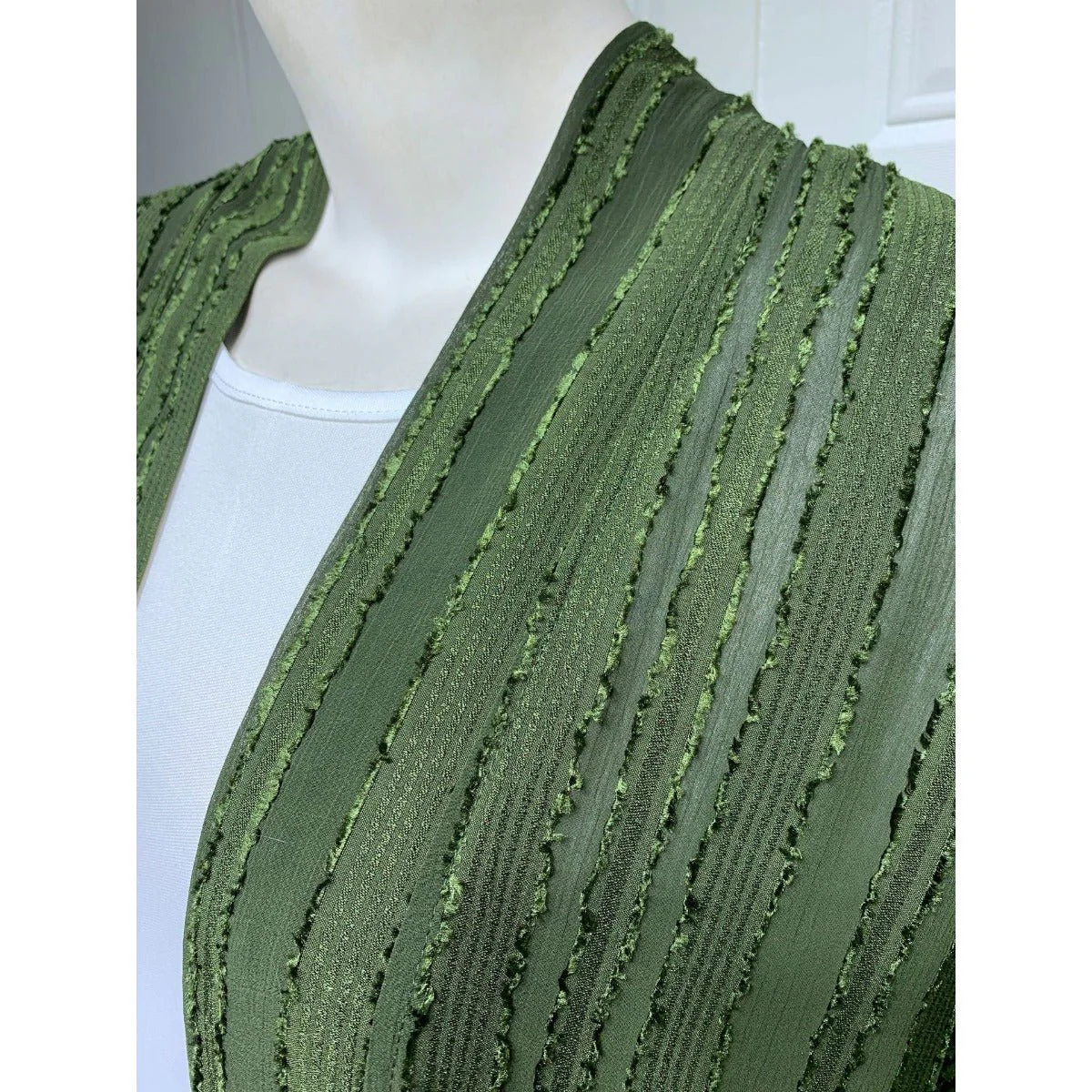 Vintage Knitted Cardigan Abaya | Modest Longline Open Front Jacket for Women (MOA217) - Image 25