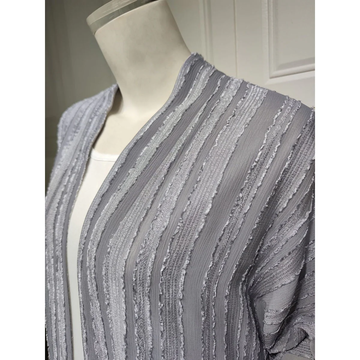 Vintage Knitted Cardigan Abaya | Modest Longline Open Front Jacket for Women (MOA217) - Image 30