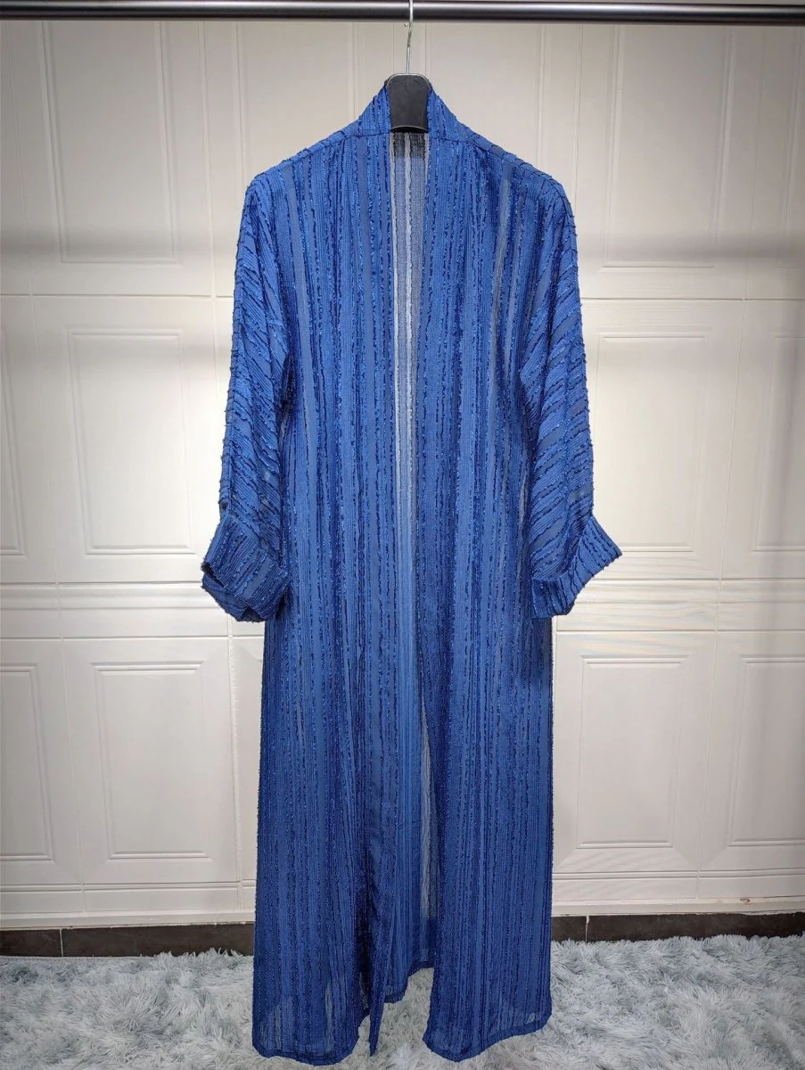 Vintage Knitted Cardigan Abaya | Modest Longline Open Front Jacket for Women (MOA217) - Image 33