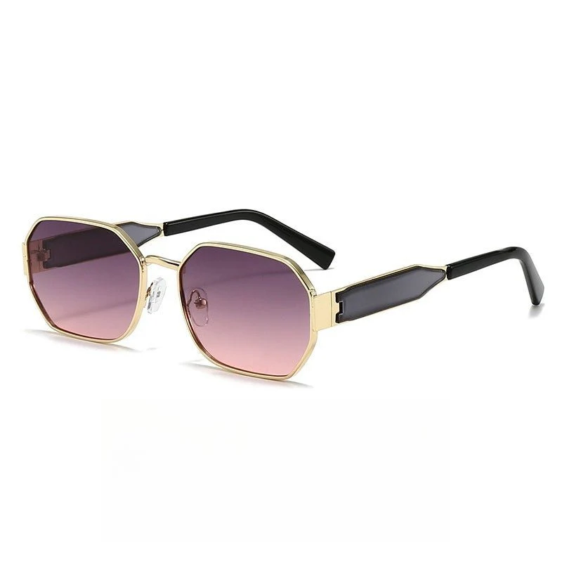 Vintage Narrow Frame Sunglasses – Retro Chic Accented Lenses for Women (MAC262) - Image 10