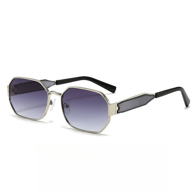 Vintage Narrow Frame Sunglasses – Retro Chic Accented Lenses for Women (MAC262) - Image 7