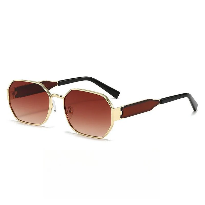 Vintage Narrow Frame Sunglasses – Retro Chic Accented Lenses for Women (MAC262) - Image 8
