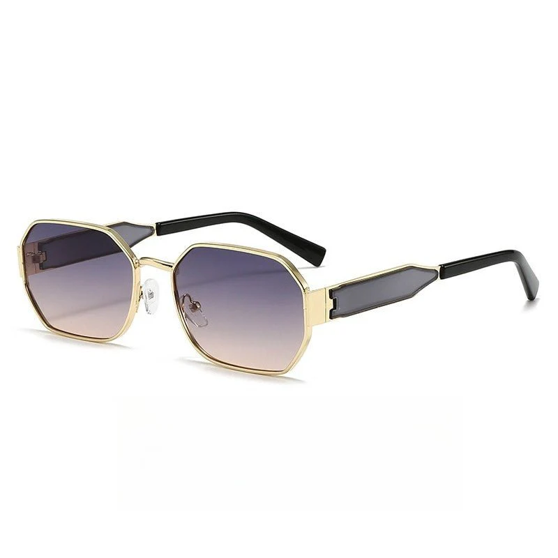 Vintage Narrow Frame Sunglasses – Retro Chic Accented Lenses for Women (MAC262) - Image 9