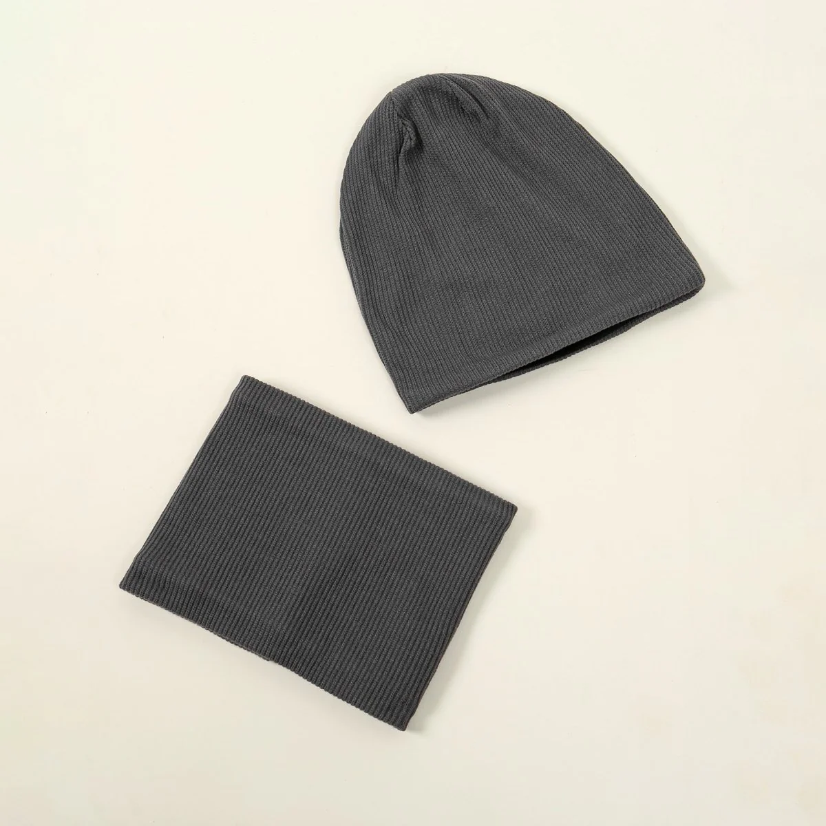 Warm Knit Beanie with Looped Scarf Set (MAC299) - Image 12