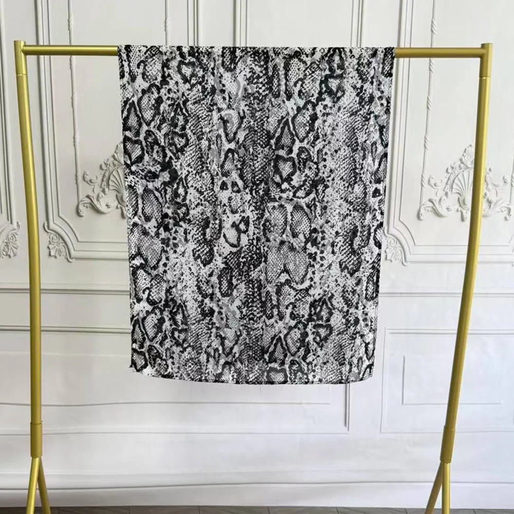 Watercolor Artistic Modal Hijab with Painted Floral Motifs (MH144) - Image 55