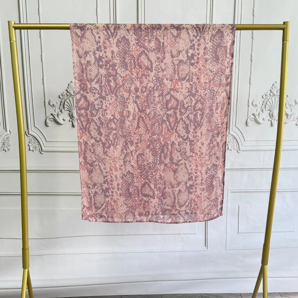 Watercolor Artistic Modal Hijab with Painted Floral Motifs (MH144) - Image 57