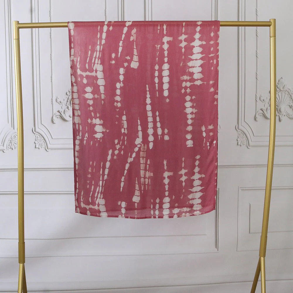 Watercolor Artistic Modal Hijab with Painted Floral Motifs (MH144) - Image 63
