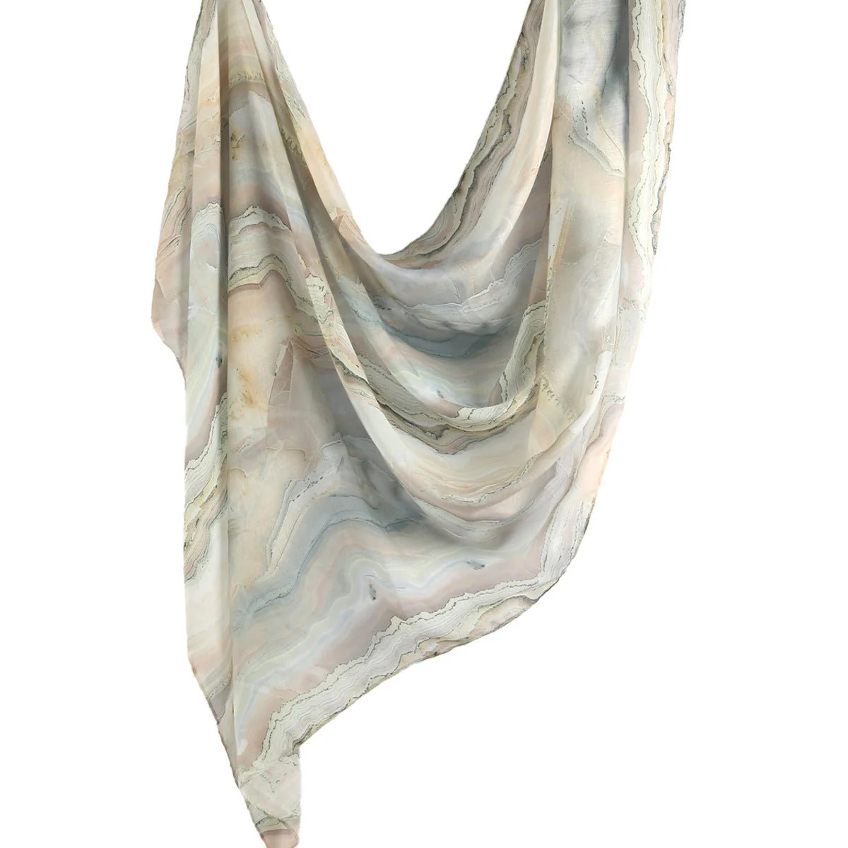 Watercolour Floral  Printed Hijab (MH103) - Image 14