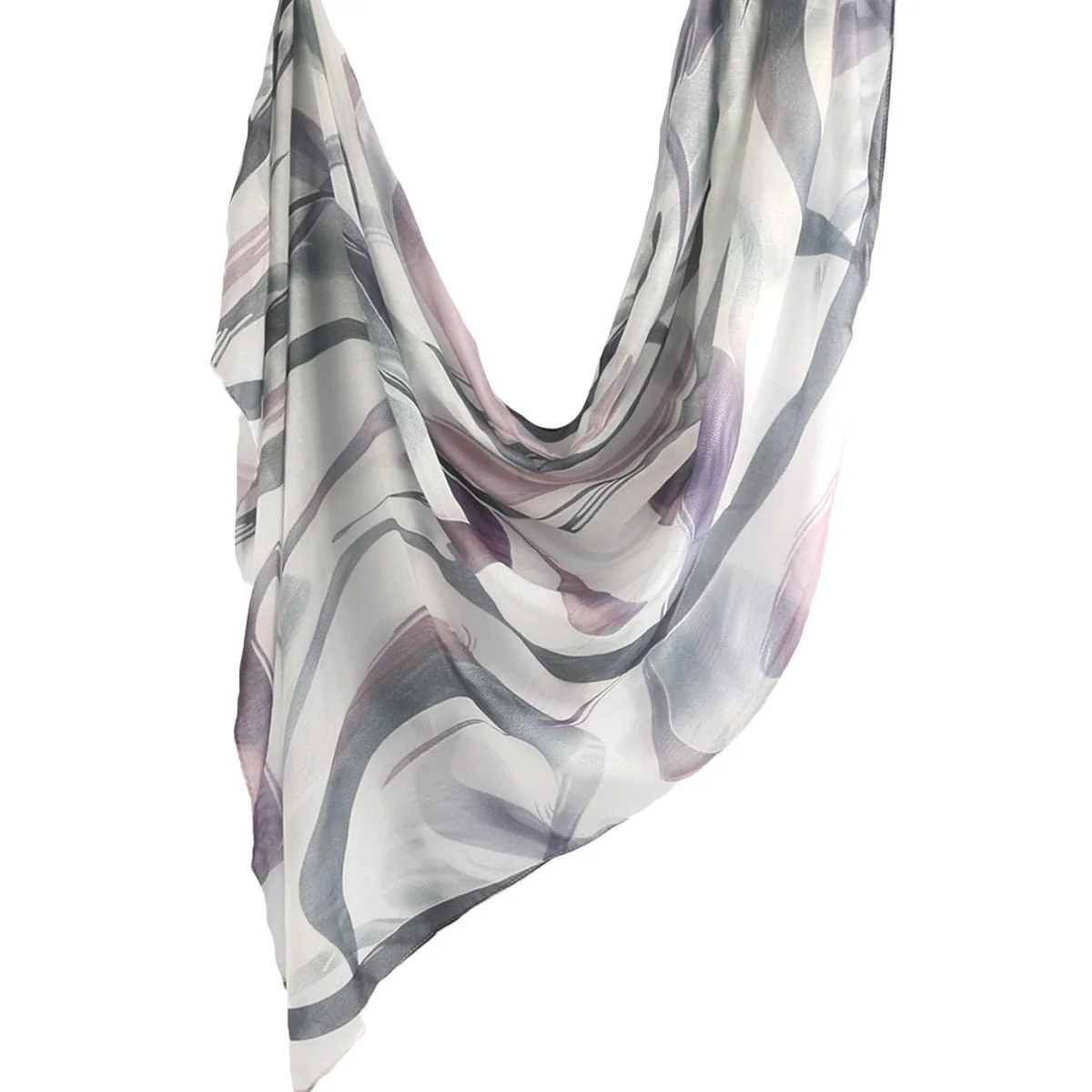 Watercolour Floral  Printed Hijab (MH103) - Image 15