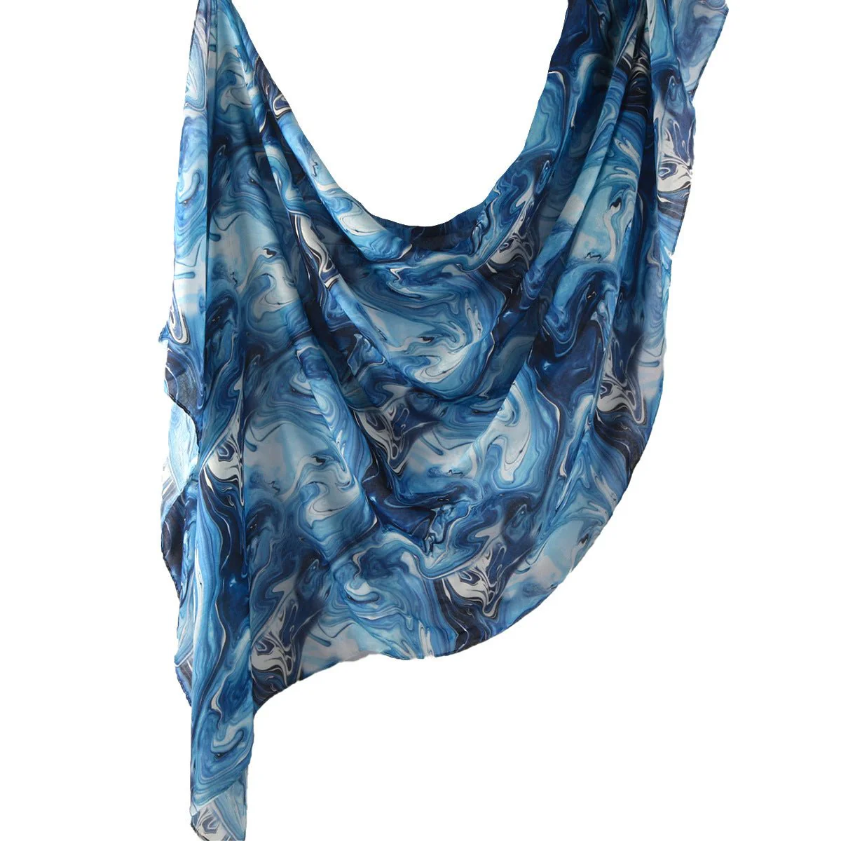 Watercolour Floral  Printed Hijab (MH103) - Image 6