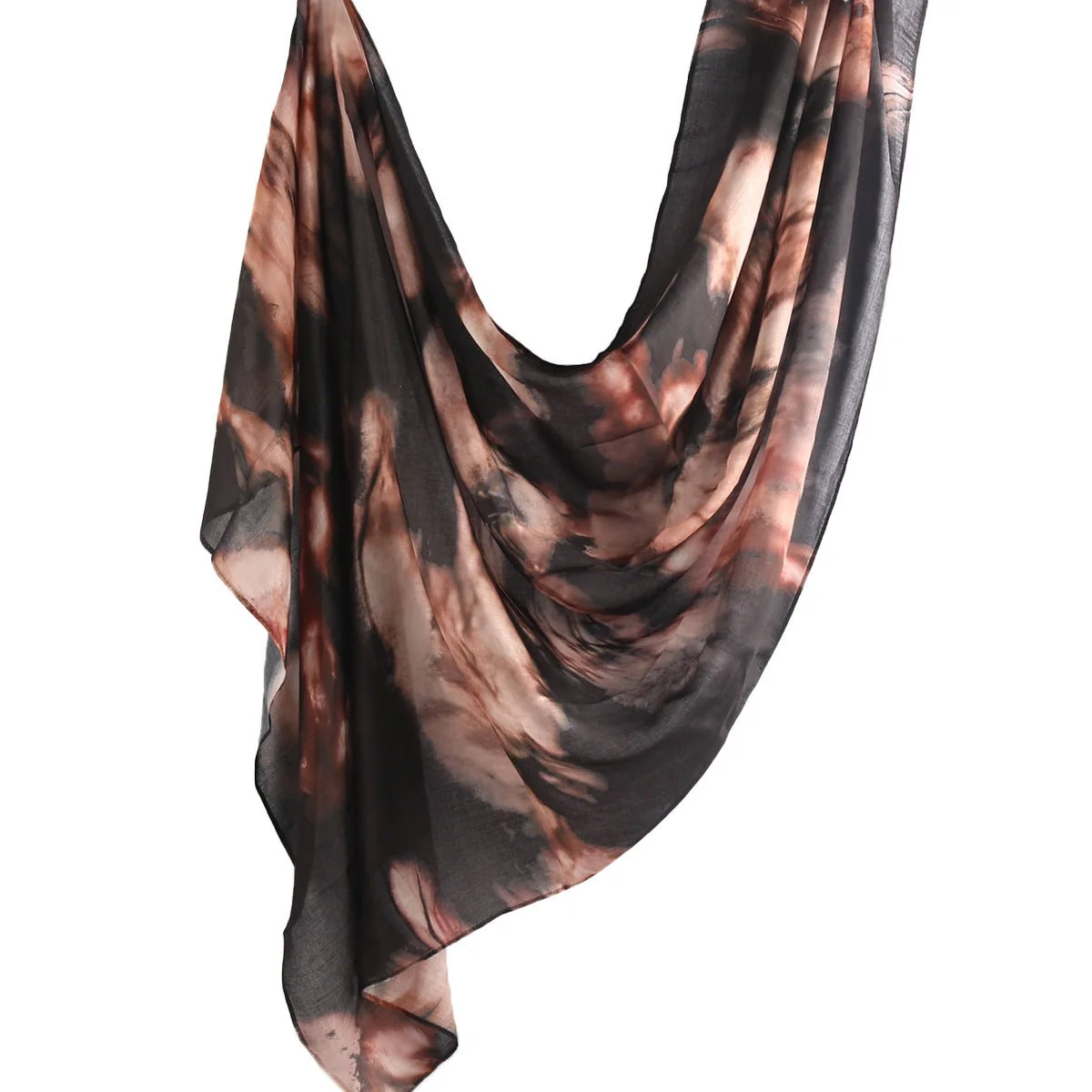 Watercolour Floral  Printed Hijab (MH103) - Image 8