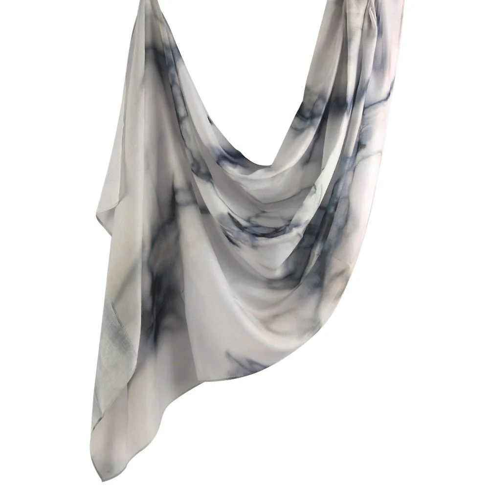 Watercolour Floral  Printed Hijab (MH103) - Image 9