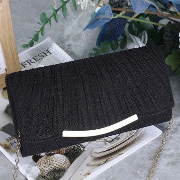 Women's Glitter Pleated Evening Clutch(MAC428) - Image 4