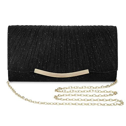 Women's Glitter Pleated Evening Clutch(MAC428) - Image 6