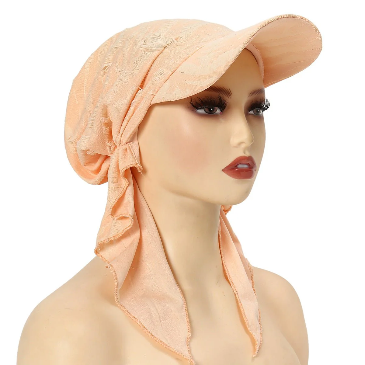 Women's Multi-Color Fashion Baseball Cap – Frayed Edge Boho Beanie with Feather Detail(MH113) - Image 14