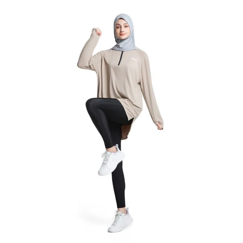 Women's Quick Dry Half Zip Running Top(MS115) - Image 12