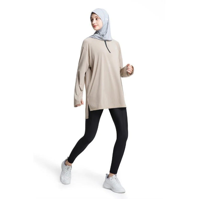 Women's Quick Dry Half Zip Running Top(MS115) - Image 13