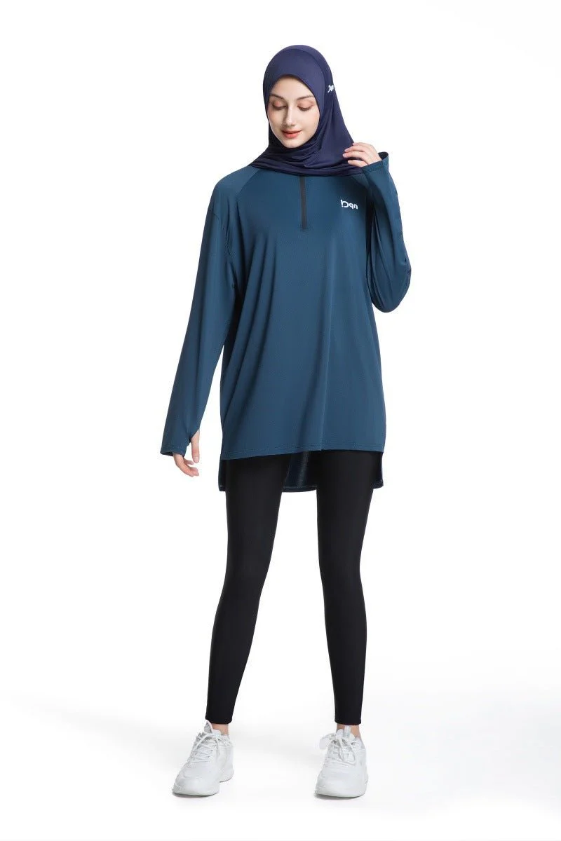Women's Quick Dry Half Zip Running Top(MS115) - Image 17