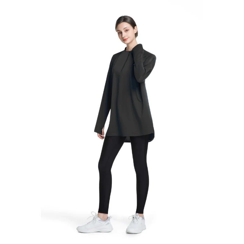 Women's Quick Dry Half Zip Running Top(MS115) - Image 2