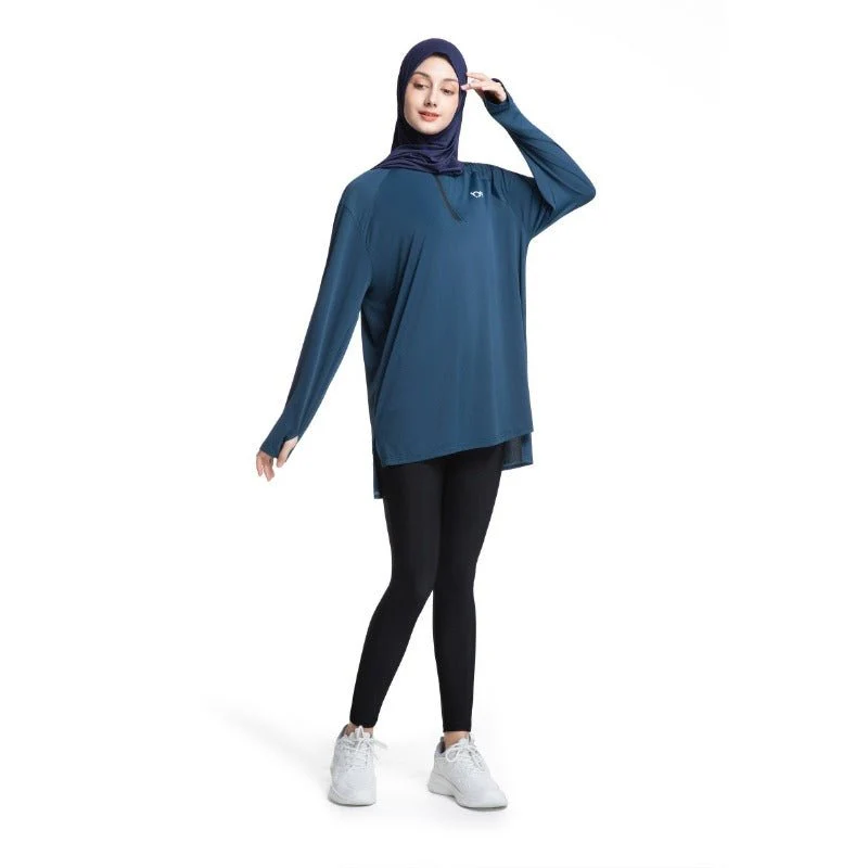 Women's Quick Dry Half Zip Running Top(MS115) - Image 5