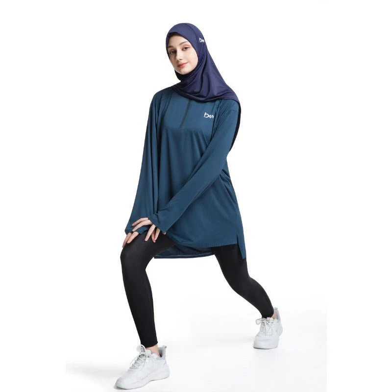 Women's Quick Dry Half Zip Running Top(MS115) - Image 6