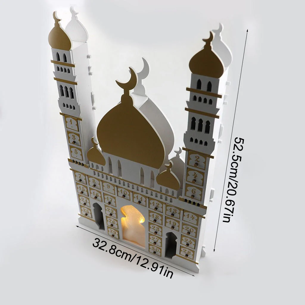 Wooden Arabic Castle Ramadan Countdown (MAC384) - Image 5