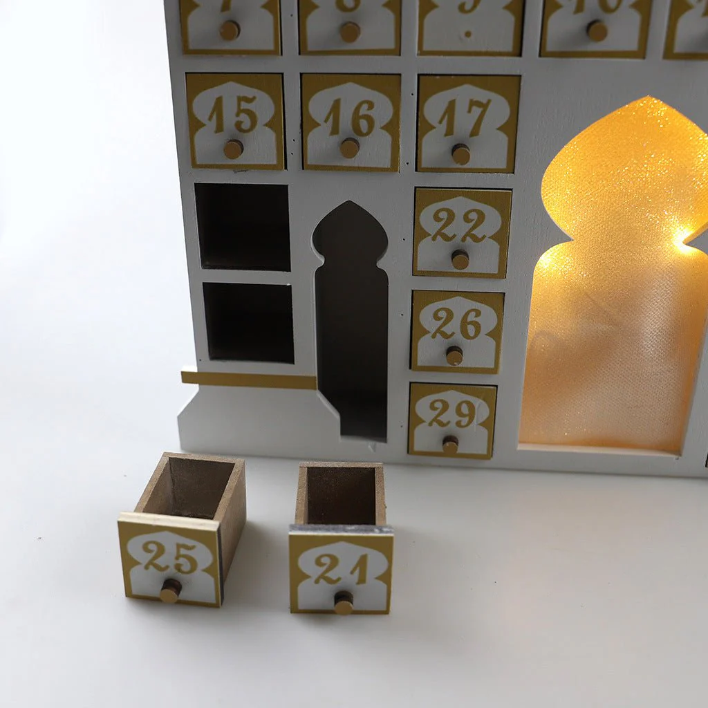 Wooden Arabic Castle Ramadan Countdown (MAC384) - Image 7