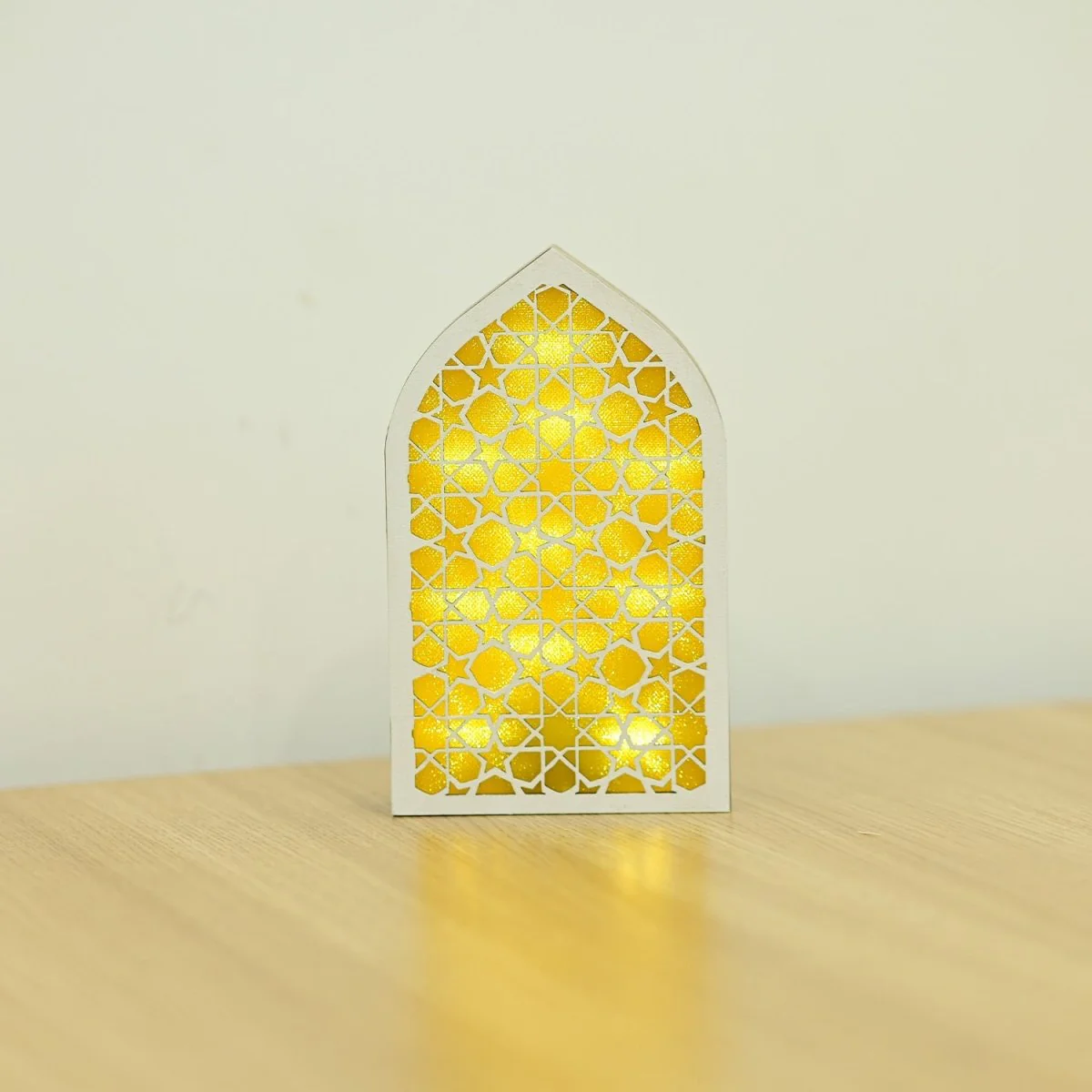 Wooden Light Up LED Gift Eid Decoration (MR070) - Image 2