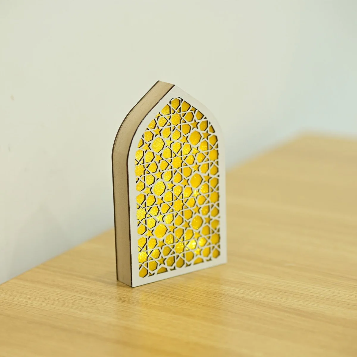 Wooden Light Up LED Gift Eid Decoration (MR070) - Image 3